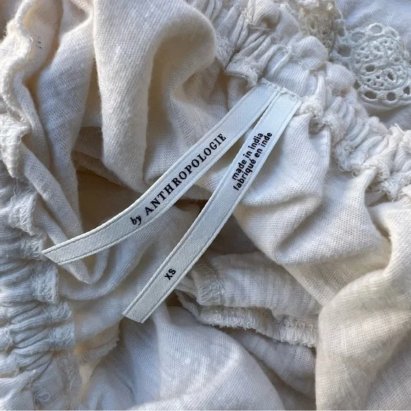 Anthropologie Tiered Eyelet Tank Top Women’s Size XS - Picture 7 of 8